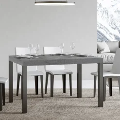 Tavolo da Pranzo Allungabile Fino a 440 cm in Legno e Ferro Made in Italy - Foxy