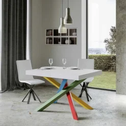 Tavolo da Pranzo Allungabile Fino a 440 cm Piano in Legno Made in Italy - Boan