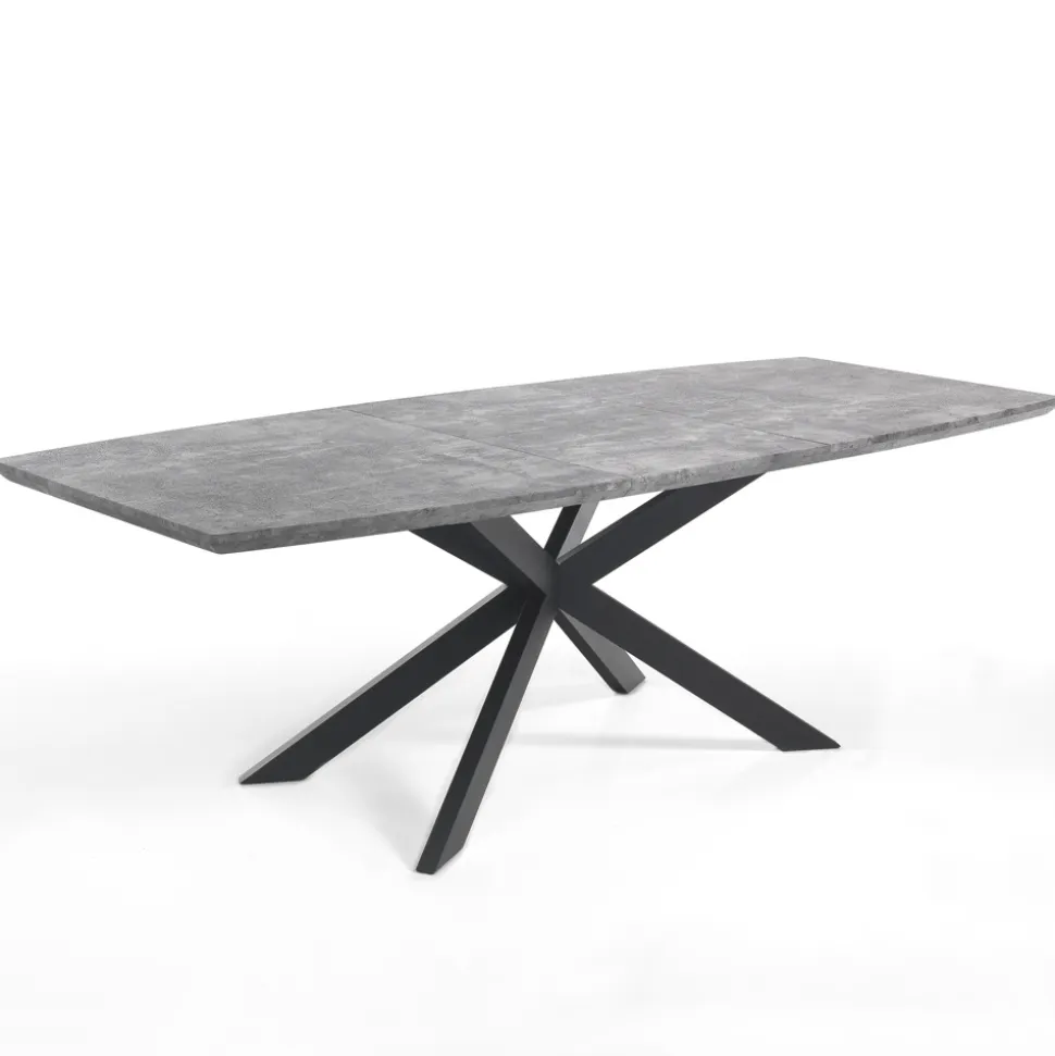 Tavolo da Pranzo Allungabile in Metallo e MDF - Iridio