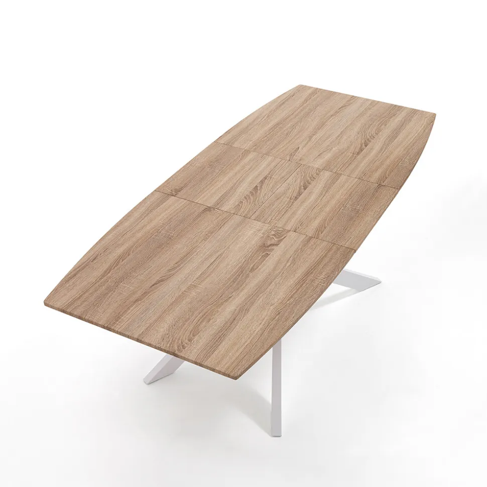 Tavolo da Pranzo Allungabile in Metallo e MDF - Iridio