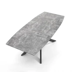 Tavolo da Pranzo Allungabile in Metallo e MDF - Iridio