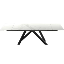 Tavolo da Pranzo Allungabile Fino a 278 cm in Laminam Made in Italy - Settimmio