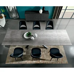 Tavolo da Pranzo Allungabile Fino a 278 cm in Laminam Made in Italy - Settimmio