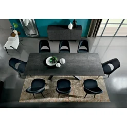 Tavolo da Pranzo Allungabile Fino a 278 cm in Laminam Made in Italy - Settimmio