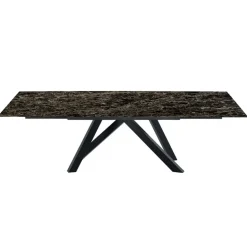 Tavolo da Pranzo Allungabile Fino a 278 cm in Laminam Made in Italy - Settimmio
