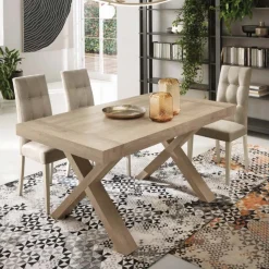 Tavolo da Pranzo Allungabile a 260 cm Effetto Legno Made in Italy - Lenova