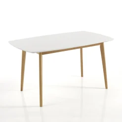 Tavolo da Pranzo Allungabile Fino a 150 cm in Mdf e Legno Massello - Decio