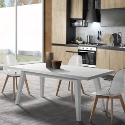 Tavolo da Pranzo Allungabile Fino a 315 cm in Mdf e Legno Massello - Paolo