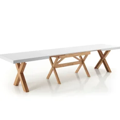 Tavolo da Pranzo Allungabile Fino a 360 cm in Legno Massello - Massimo