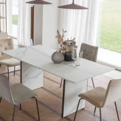 Tavolo da Pranzo Allungabile fino a 280 o 298 cm Piano Ceramica - Nomia