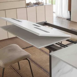 Tavolo da Pranzo Allungabile fino a 280 o 298 cm Piano Ceramica - Nomia