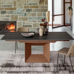 Tavolo da Pranzo Allungabile fino a 280 o 298 cm Ceramica Metallo - Revia