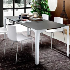 Tavolo da Pranzo Allungabile Fino a 222 cm in Fenix Made in Italy - Vulcano