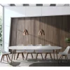 Tavolo da Pranzo Allungabile a 270 cm in Mdf e Legno Massello - Maurizio