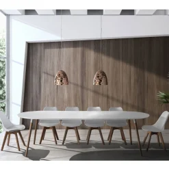 Tavolo da Pranzo Allungabile a 270 cm in Mdf e Legno Massello - Maurizio