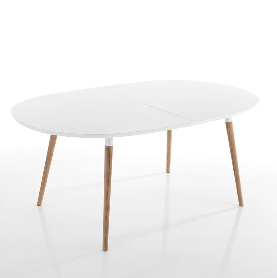 Tavolo da Pranzo Allungabile a 270 cm in Mdf e Legno Massello - Maurizio
