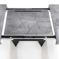 Tavolo da Pranzo Allungabile Fino a 220 cm con Piano in Legno Nobilitato - Amiro