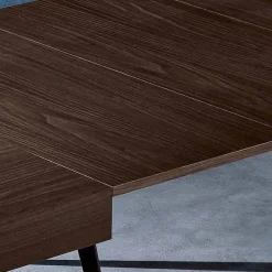 Tavolo da pranzo allungabile in legno melaminico fatto in Italia, Oky