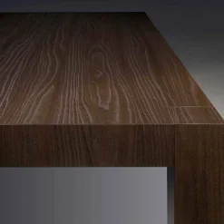 Tavolo da pranzo allungabile in legno melaminico fatto in Italia, Oky