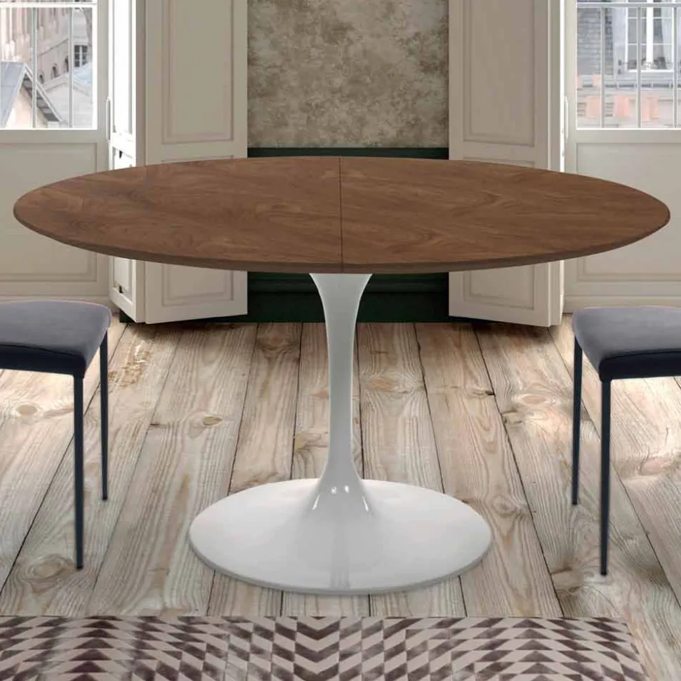 Tavolo da Pranzo Allungabile Fino a 170 cm in Legno Made in Italy - Dollars