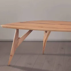 Tavolo da Pranzo, Artigianale, in Legno Massello di Noce Made in Italy - Nocino