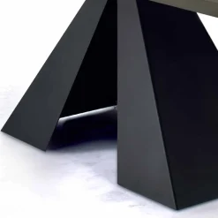 Tavolo da Pranzo con Piano in Fenix e Base in Acciaio Made in Italy - Dalmata