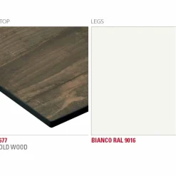 Tavolo da Pranzo con Piano in Hpl e Base in Metallo Made in Italy - Aresto
