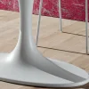 Tavolo da Pranzo con Piano Ovale in Multistrato Made in Italy - Brontolo