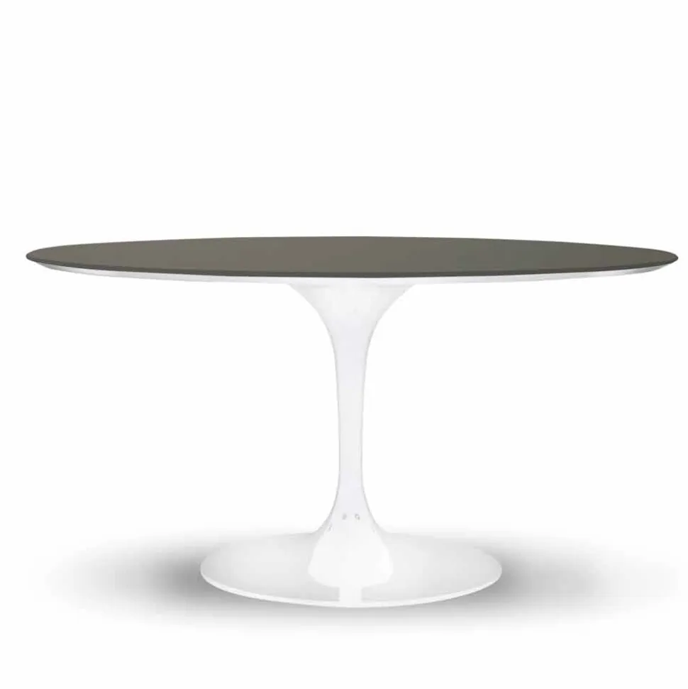 Tavolo da Pranzo con Piano Rotondo in Fenix Made in Italy Alta Qualità - Dollars