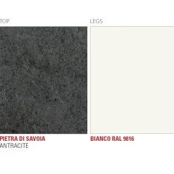 Tavolo da Pranzo con Piano Rotondo in Laminam Realizzato in Italia - Lingotto