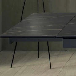 Tavolo da Pranzo Design con Piano in Ceramica Allungabile Fino a 240 cm - Ultron