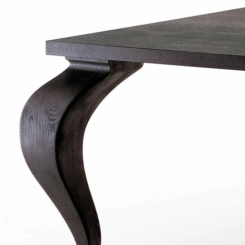 Tavolo da pranzo design di lusso in legno massello,made in Italy, Filo