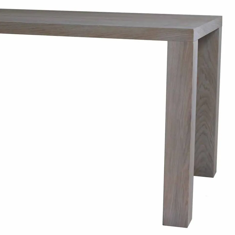 Tavolo da pranzo design moderno in rovere massello, L160xP90cm, Loran
