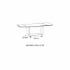 Tavolo da Pranzo di Design Allungabile Ceramica e Metallo Made in Italy – Moro