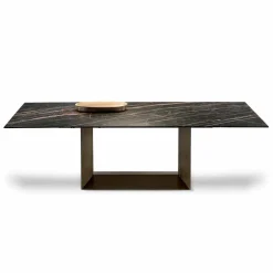Tavolo da Pranzo di Design Allungabile Ceramica e Metallo Made in Italy – Moro