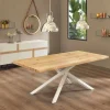 Tavolo da Pranzo di Design in Legno e Metallo Made in Italy - Skipper
