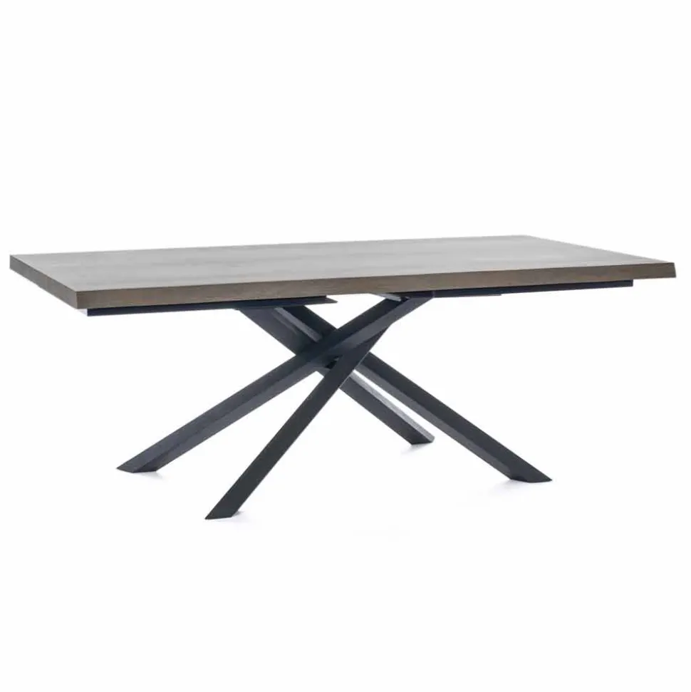 Tavolo da Pranzo di Design in Legno e Metallo Made in Italy - Skipper