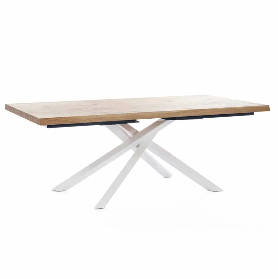 Tavolo da Pranzo di Design in Legno e Metallo Made in Italy - Skipper