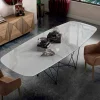 Tavolo da Pranzo in Ceramica e Acciaio Made in Italy Alta Qualità - Ezzellino