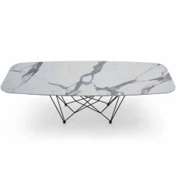 Tavolo da Pranzo in Ceramica e Acciaio Made in Italy Alta Qualità - Ezzellino