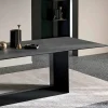 Tavolo da Pranzo in Ceramica Pietra di Savoia Antracite Made in Italy – Moro