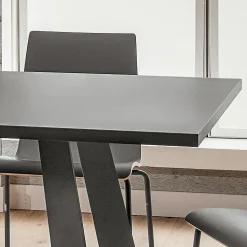 Tavolo da Pranzo in Fenix e Metallo Realizzato in Italia, di Lusso - Pinocchio