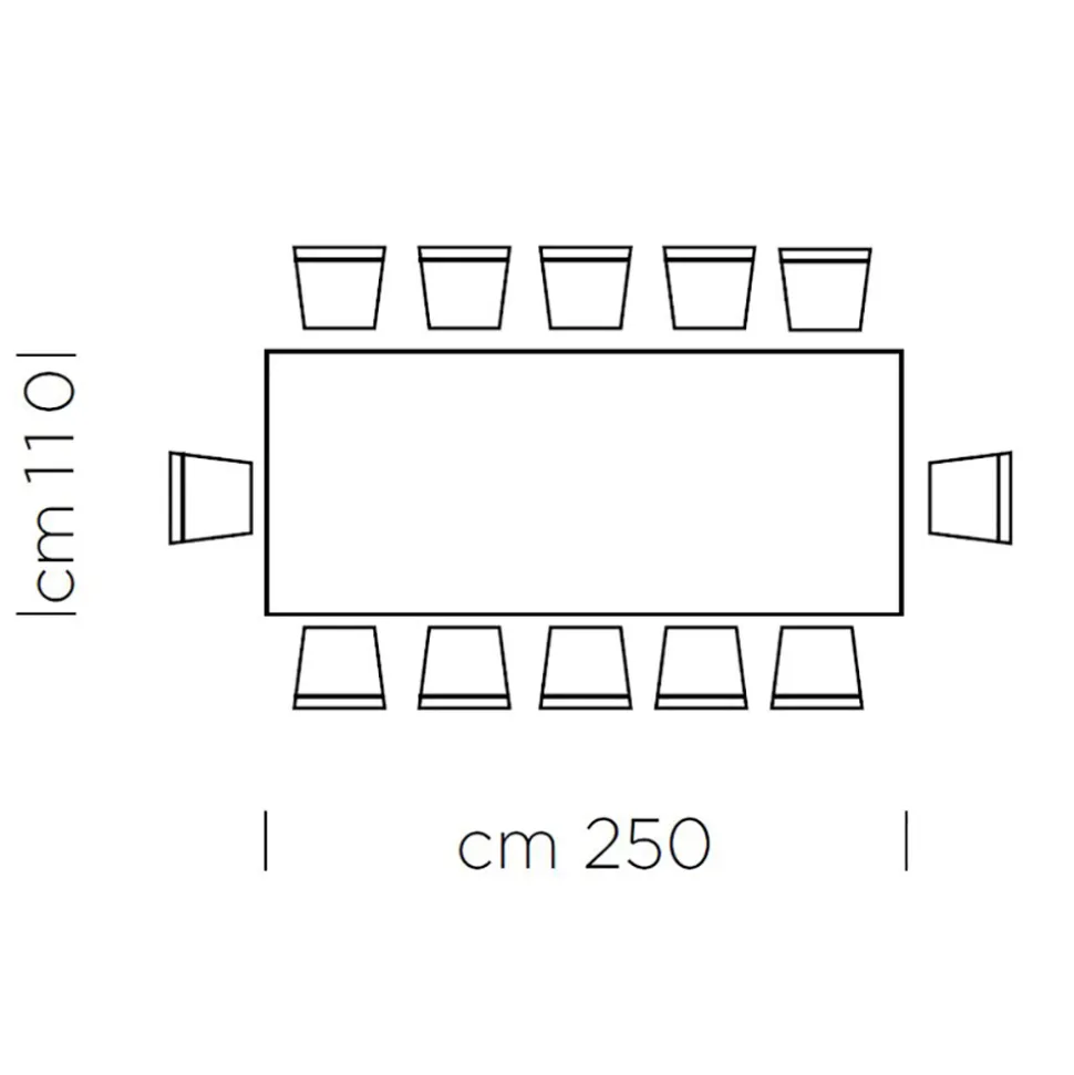 Tavolo da Pranzo in Fenix Grigio e Acciaio Laccato Made in Italy - Settimmio
