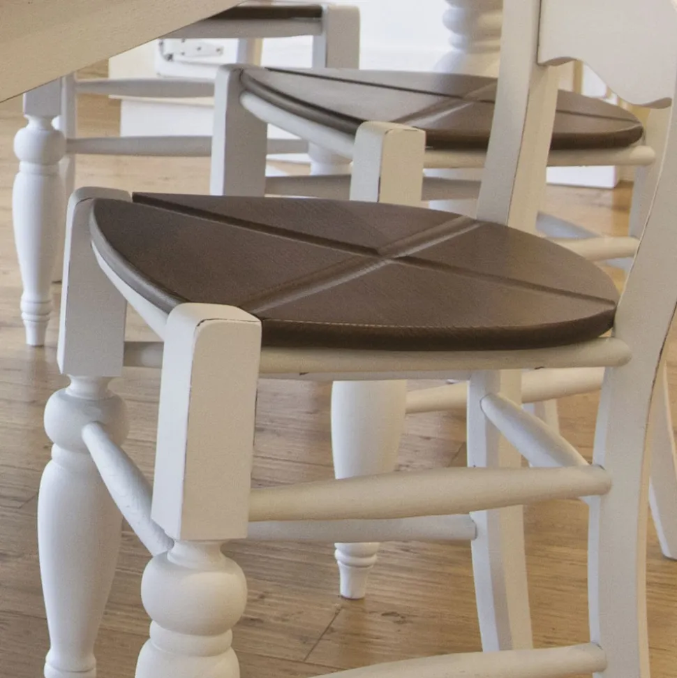 Tavolo da Pranzo in Frassino e 4 Sedie Incluse Made in Italy