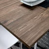 Tavolo da Pranzo in Hpl con Base in Metallo Made in Italy, Pregiato - Carlino