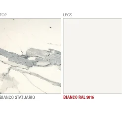 Tavolo da Pranzo in Laminam con Struttura in Alluminio Made in Italy - Bavaria