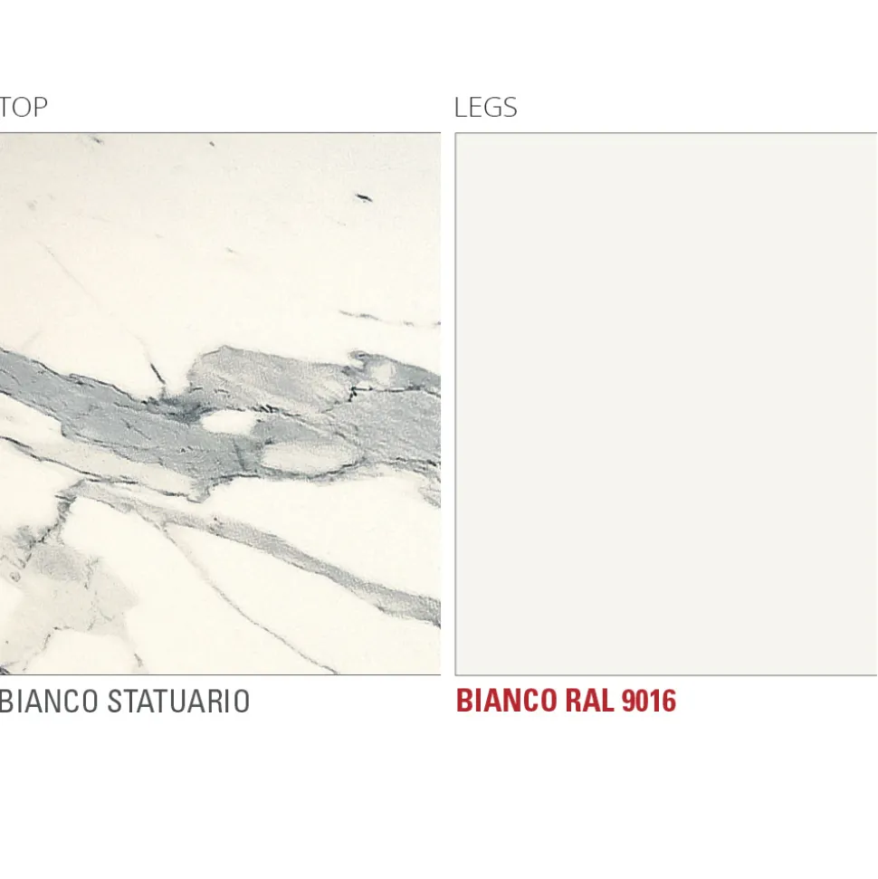 Tavolo da Pranzo in Laminam con Struttura in Alluminio Made in Italy - Bavaria