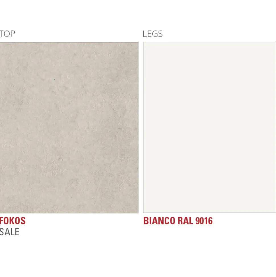 Tavolo da Pranzo in Laminam con Struttura in Alluminio Made in Italy - Bavaria