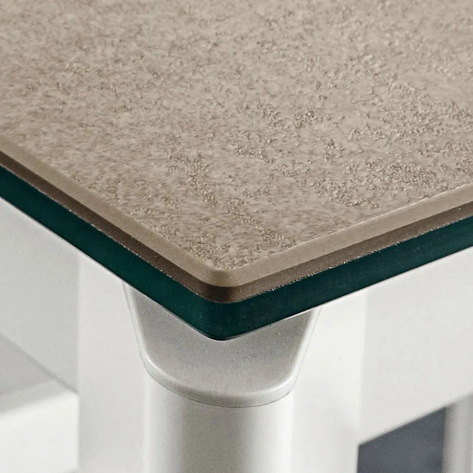 Tavolo da Pranzo in Laminam con Struttura in Alluminio Made in Italy - Bavaria
