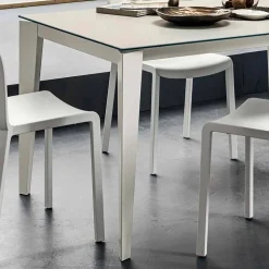 Tavolo da Pranzo in Laminam e Metallo Verniciato Realizzato in Italia - Efisto